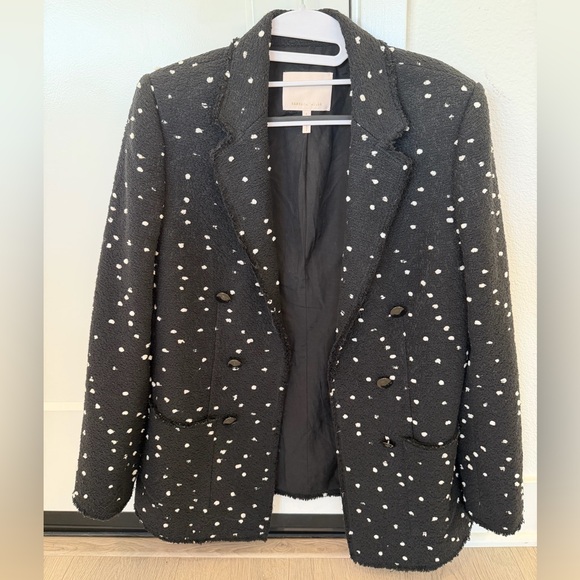 Rebecca Taylor Jackets & Blazers - Rebecca Taylor black and white tweed blazer